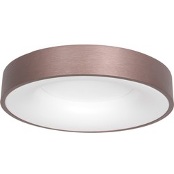 Steinhauer plafonniere Ringlede - brons - metaal - 48 cm - ingebouwde LED-module - 2563BR