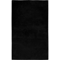 Luxe Badmat – Fluffy - Hotelkwaliteit – Wasbaar & Anti-slip – 100% Polyester, Soft Touch – Zwart- 67x110 CM