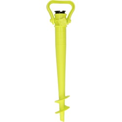 Parasolharing - geel - kunststof - D40 mm x H37 cm - Parasolvoeten