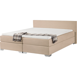 Beliani PRESIDENT - Tweepersoonsbed-Beige-Polyester