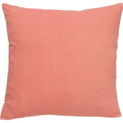 Dutch Decor JAMES - Kussenhoes 45x45 cm - duurzaam katoen - effen kleur - Lobster Bisque - roze - Dutch Decor