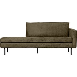 BePureHome Daybed Right Rodeo - Structure Velvet - Bonsai - 85x203x86