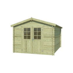 Blokhut Norah 275x380 Olijfgroen Geimpregneerd