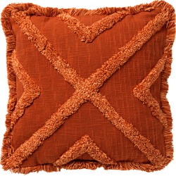 Dutch Decor BOO - Kussenhoes van katoen 45x45 cm Potters Clay - oranje - Dutch Decor