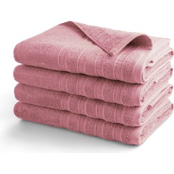 Handdoek Luxor Deluxe - 4 stuks - 70x140 - roze