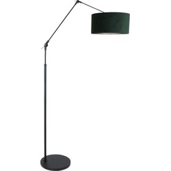 Knikbare vloerlamp met groene kap Steinhauer Prestige Chic Blauw