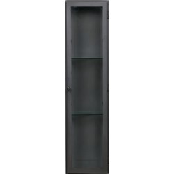 BePureHome Manta Hangende Vitrinekast XL - Metaal - Grijs - 120x30x25