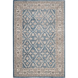 Safavieh Traditioneel Geweven Binnen Vloerkleed, Sofia Collectie, SOF378, in Blauw & Beige, 244 X 335 cm