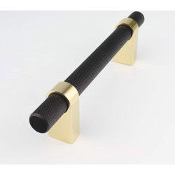 Deurgreep Matthew - messing - 96 mm - Modern - Handgreep - Kastgreep - Ladegreep