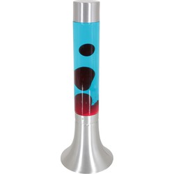 Mexlite - tafellamp - Volcan - staal - glas metaal - Ø 14cm - E14 - 3117ST