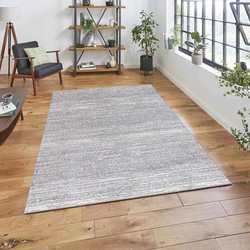 Tapijtenloods Loft Modern Effen Grijs vloerkleed Laagpolig- 200x290 CM