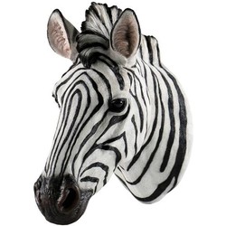 Villa Pottery  Zebra hoofd Wanddecoratie  - Wanddecoratie