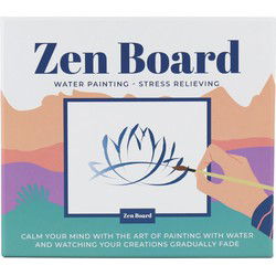 Gift Republic DIY Zen Board Water Painting - Cadeau Republiek DIY Zen Bord Water Schilderen