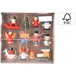 Houten hangdeco s12sts tra kerstversiering