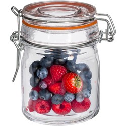 Secret de Gourmet Inmaakpot/voorraadpot - 8x stuks - 150 ml - glas met beugelsluiting - weckpot - Voorraadpot