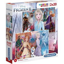 Clementoni Disney Frozen 2 Supercolor Puzzel 2x20 Stukjes