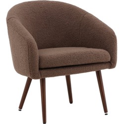 RebellenClub Inga Fauteuil - Bekleding van Nepwol - Bruin