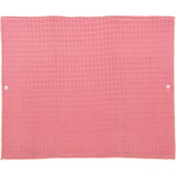 Afwas afdruipmat keuken - absorberend- microvezel - roze - 40 x 48 cm - Afdruiprekken