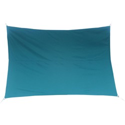 Premium kwaliteit schaduwdoek/zonnescherm Shae rechthoekig blauw 2 x 3 meter - Schaduwdoeken