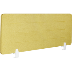 Beliani ZIGGY - Bureauscheidingswand-Geel-Polyester
