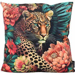 Flower Leopard #3 | 45 x 45 cm | Kussenhoes | Katoen/Polyester