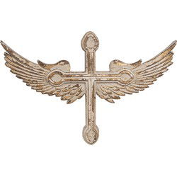 Clayre & Eef Wanddecoratie Beige Hout