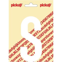 Plakletter Nobel Sticker witte letter S - Pickup