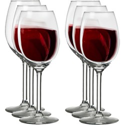 6x Rode wijn glazen 250 ml Esprit - Wijnglazen