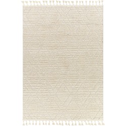 Berber Etnisch Tapijt JASMINE - Ivoor - 160x213 cm