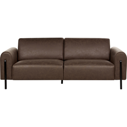 ASKIM - Driezitsbank - Donkerbruin - Polyester