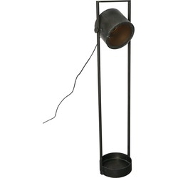 PTMD Derek zwarte vloerlamp maat in cm: 30 x 30 x 120