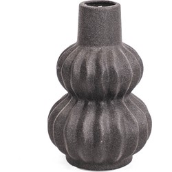HV Organic Shape Vase - Black- 13x13x20cm