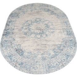 Vloerkleed Viola Blue - Ovaal 200 x 290 cm