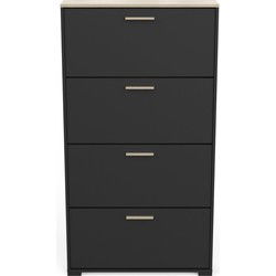 Schoenenkast met 4 kleppen - L80,8 cm