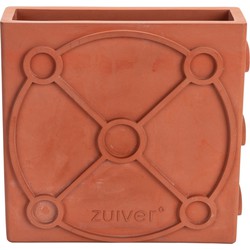 Zuiver Graphic Vaas Plat Terracotta