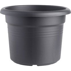 2 stuks - Bloempot Green basics cilinder 35 cm living black