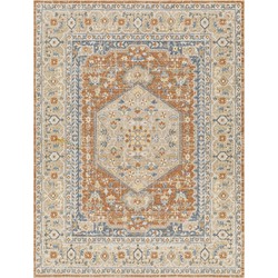 Afwasbaar Vintage Tapijt BOKA - Oranje/Geel - 160x213 cm