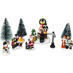 Feeric lights and christmas kerstdorp accessoires-miniatuur figuurtjes - Kerstdorpen