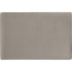 Zeller placemats - 1x - vegan leer - taupe - 45 x 30 cm - Placemats