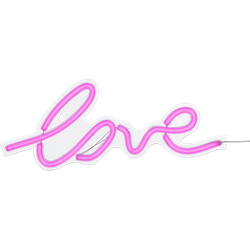 Luca Lighting Neonverlichting Love - L45 x B18 cm - Roze