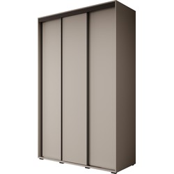 Meubella - Kledingkast Delos 1 - Beige - 150 cm