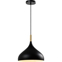 QUVIO Hanglamp rond zwart - QUV5129L-BLACK