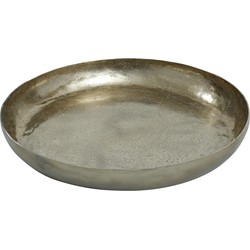 PTMD Blisse Gold aluminium hammered bowl round L
