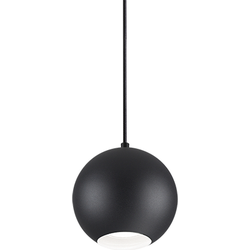 Moderne Metalen Ideal Lux Mr Jack Hanglamp - Zwart - Verstelbare Hoogte