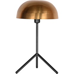 LABEL51 - Tafellamp Globe - Antiek Goud Metaal - Zwart Metaal