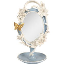 Clayre & Eef Tafelspiegel Blauw Kunststof