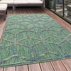 Tapijtenloods Bahama Binnen & Buiten Vloerkleed Laagpolig Groen- 160x230 CM