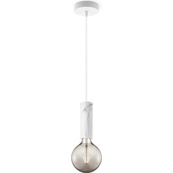 Home sweet home hanglamp Saga marmer Globe g125 - smoke