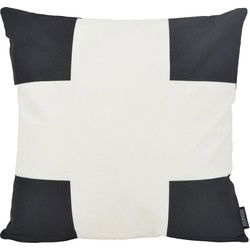 Dano Black / White #1 - Outdoor | 45 x 45 cm | Kussenhoes | Katoen