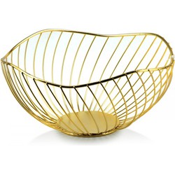 Fruitschaal – Opbergmand Wave - Goud - Ø26.5 cm